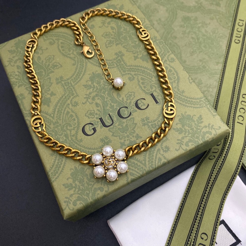 Gucc1 Classic Set Bracelet+Necklace LUX-1210-3