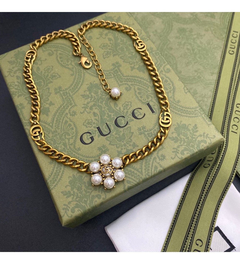 Gucc1 Classic Set Bracelet+Necklace LUX-1210-3