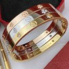 Cart1er Love bangle with 4 diamonds, Includes a screwdriver, water-proof