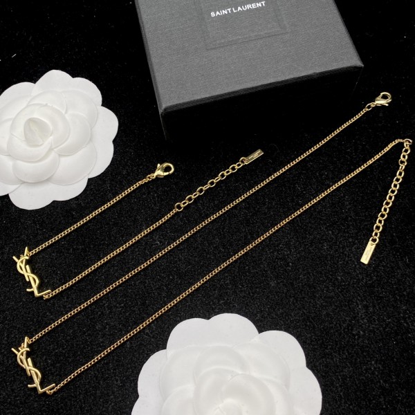 YESL Set Bracelet  & Necklace with 18k Gold Yellow Plated